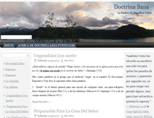 Tablet Screenshot of doctrinasana.com